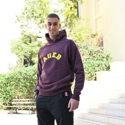 Φούτερ με κουκούλα με κεντημένο λογότυπο