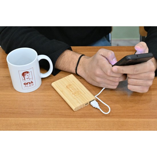 Powerbank 4000mAh bamboo