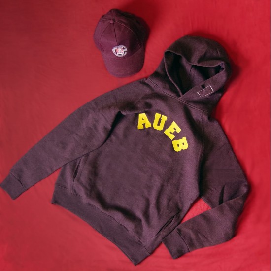 Φούτερ με κουκούλα με κεντημένο λογότυπο