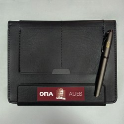 Δερμάτινο folder ΟΠΑ με μαγνητικό κλείσιμο - Μαύρο