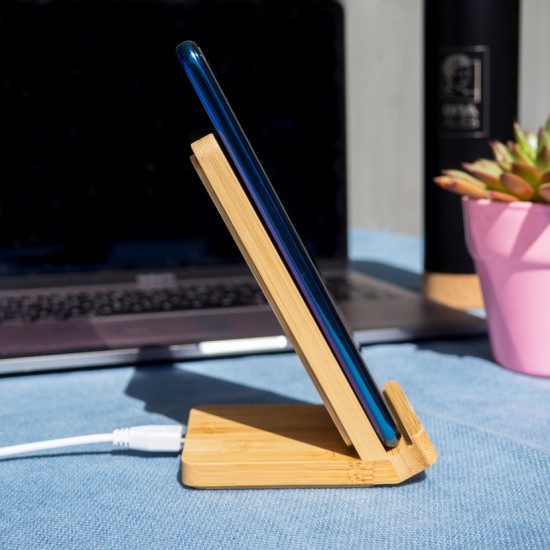 Ασύρματος φορτιστής bamboo 